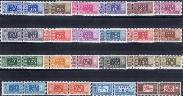 1955 Pacchi postali Stella Corno di Posta stelle - immagine 2