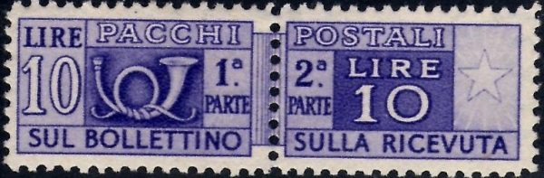 1946 Pacchi postali £. 10 - immagine 2