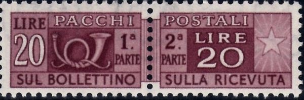 1946 Pacchi postali £. 20 - immagine 2
