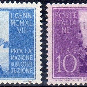 1948 Proclamazione della Costituzione serie completa