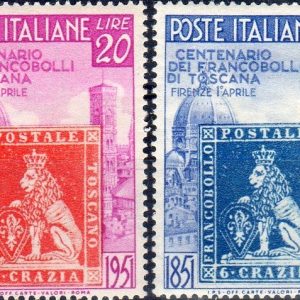 1951 Francobolli di Toscana serie completa