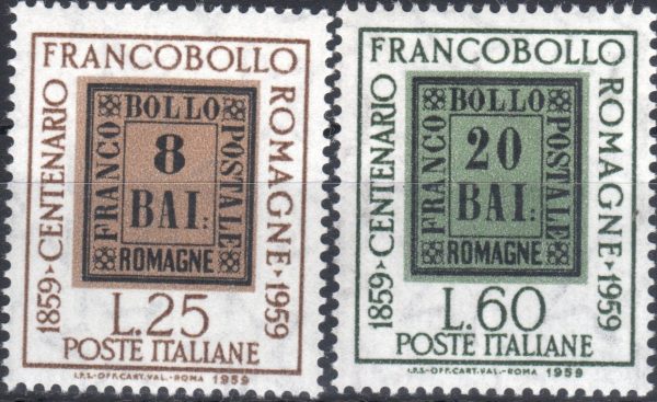 1959 Centenario Francobolli delle Romagne - immagine 2