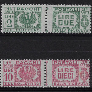 1946 Pacchi postali senza fasci