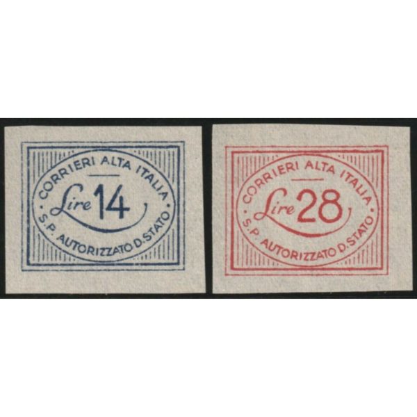 1945 CORALIT senza gomma e non dentellati