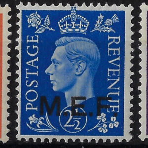 1942 Francobolli di Gran Bretagna soprastampati M.E.F.