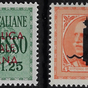 1943 Espressi sovrastampa Fasci