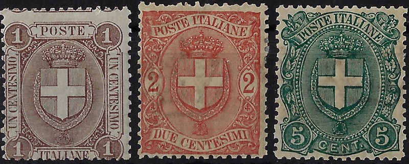 1896 stemma di savoia serie completa