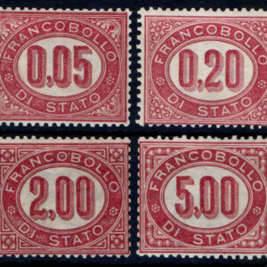 1875 Servizio Cifra in Ovale © serie completa