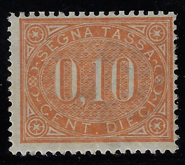 1869 Segnatasse 10 c arancio © - immagine 2