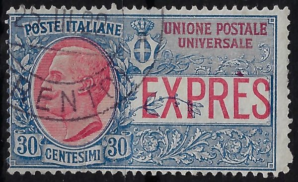 1908 Espressi Per estero 30 c - immagine 2