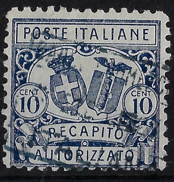 1928 10 c azzurro d. 11 - immagine 2
