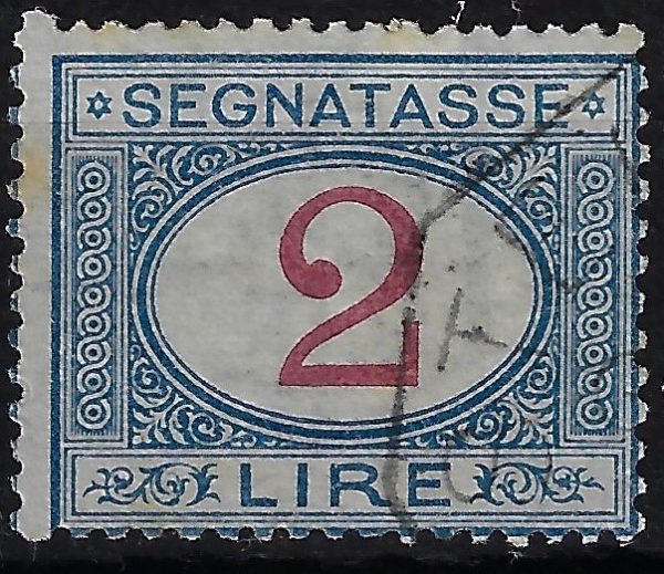1890 Cifra in ovale 2 Lire - immagine 2