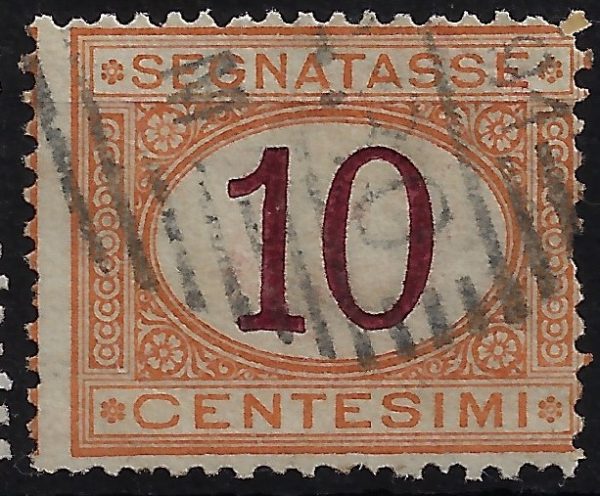 1870 Segnatasse Cifra in ovale 10 c. - immagine 2