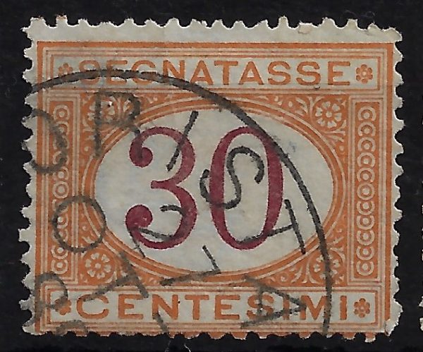 1870 Segnatasse Cifra in ovale 30 c. - immagine 2