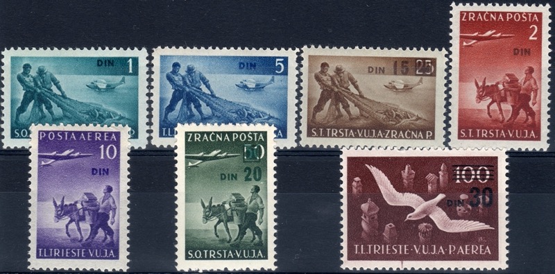 1949 Posta aerea Idem soprastampati DIN