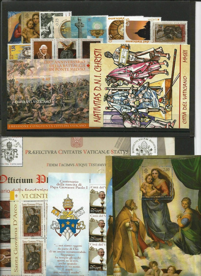 2012 Annata completa con foglietti e libretto