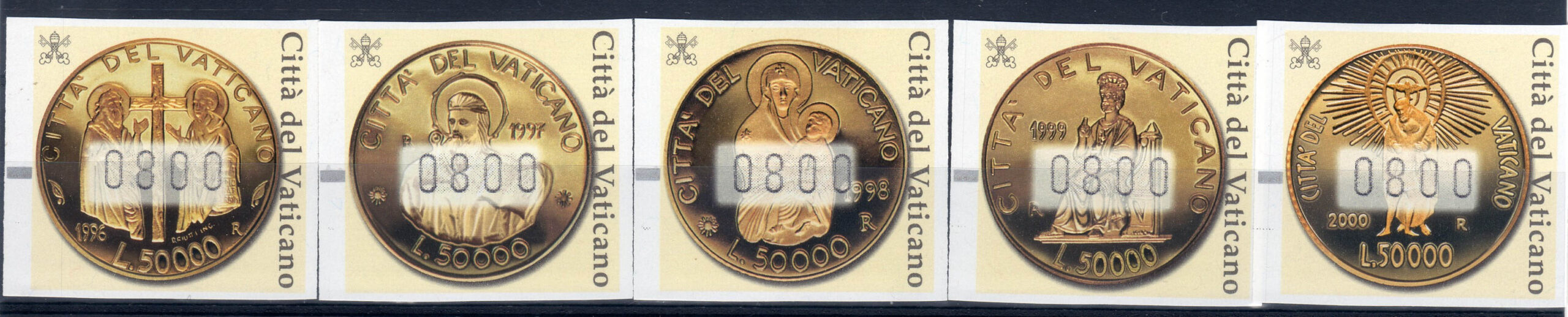2001 Automatici monete d'oro