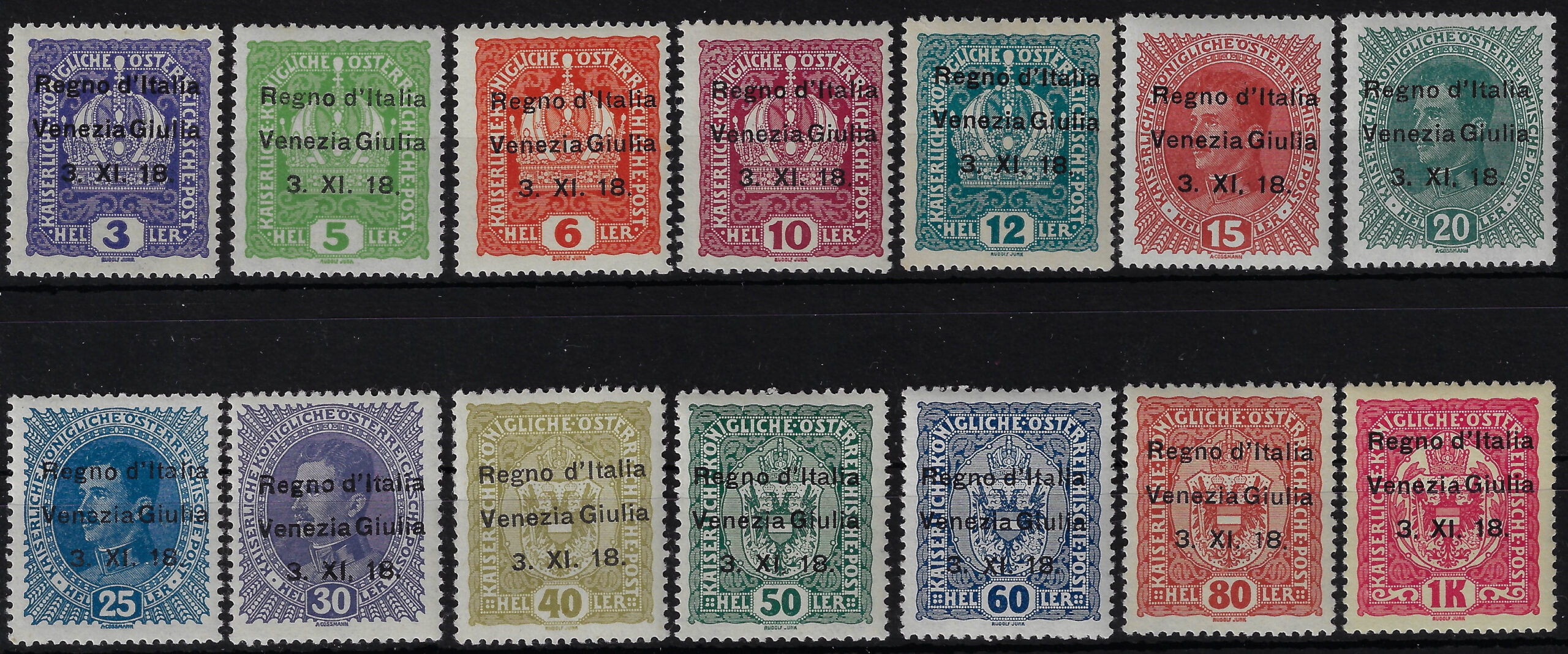 1918 Francobolli d'Austria