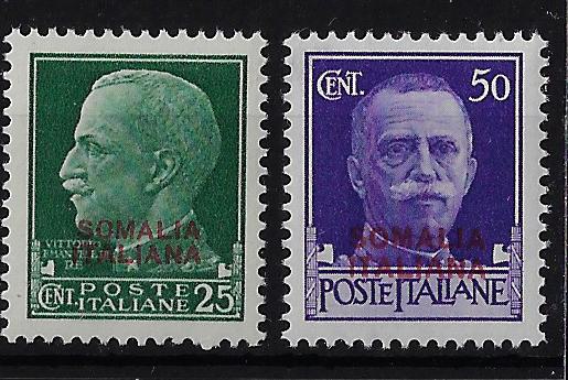 1931 25 c verde e 50 c violetto