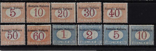 1909 Sovrastampati in alto
