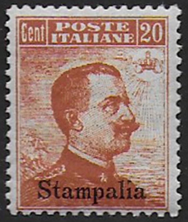 1917 20 cent senza filigrana