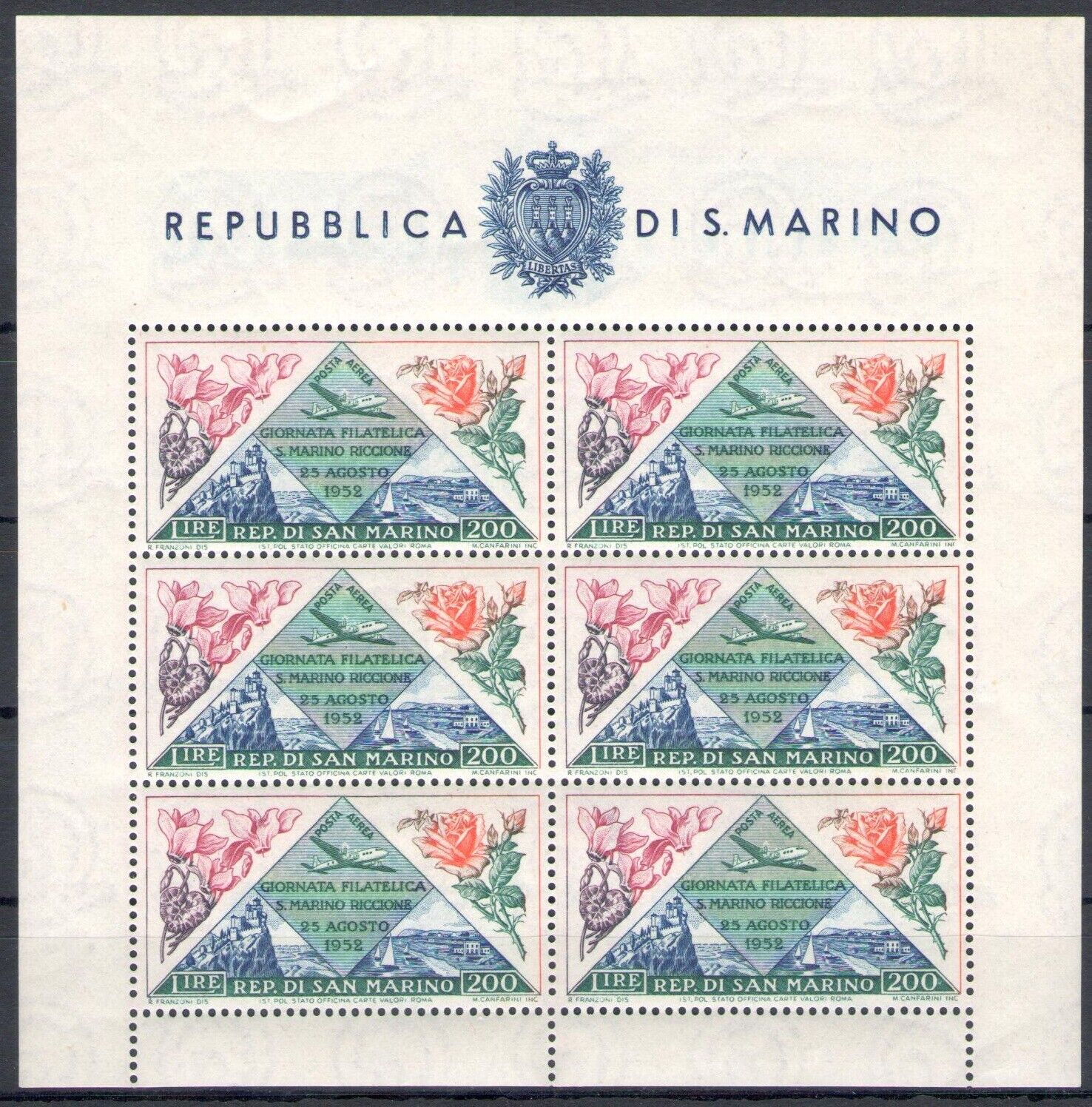 1952 Giornata Filatelica