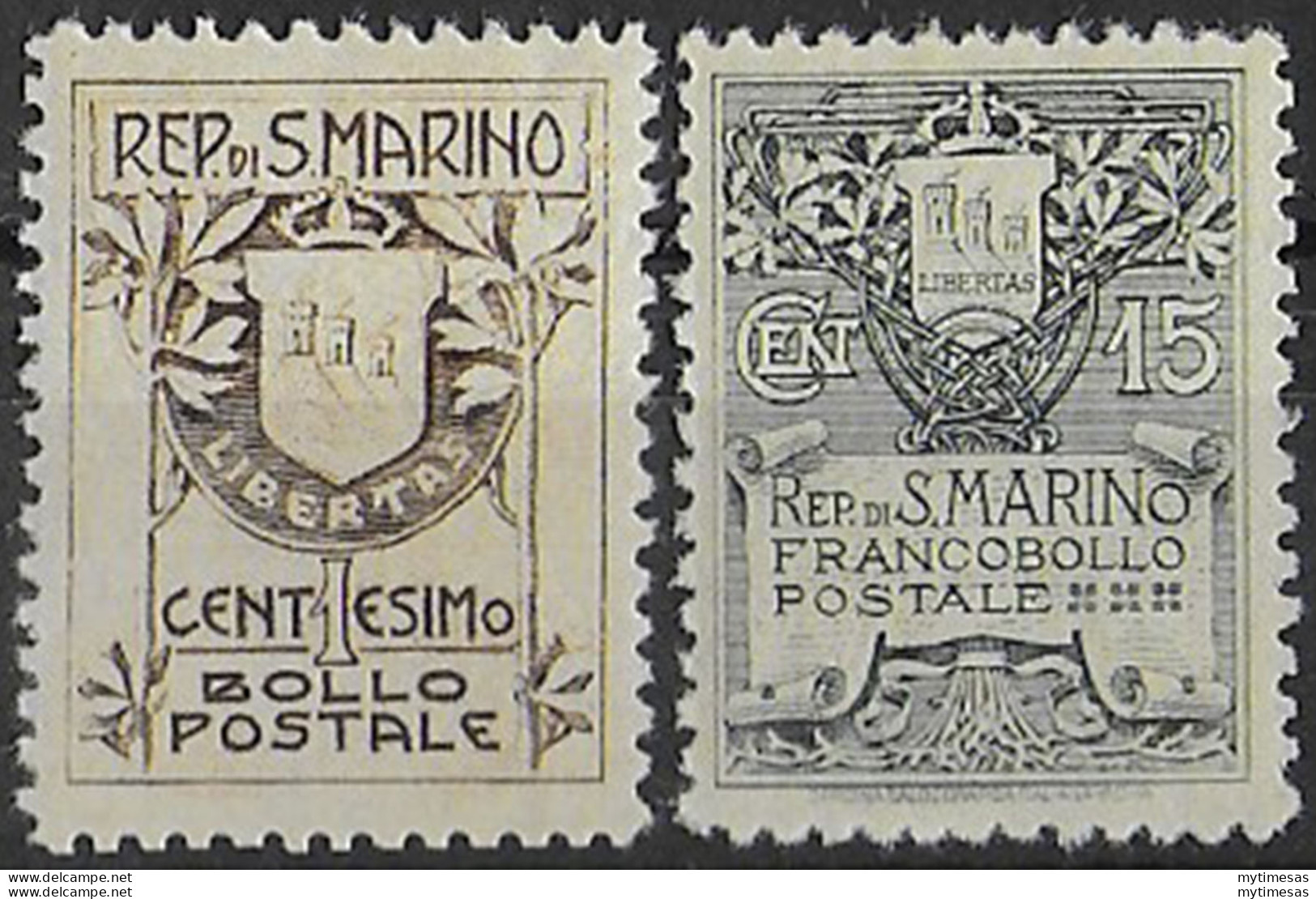 1910 stemma - formato mm. 19x25