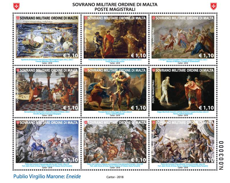 2018 Foglietti Capolavori della letteratura Eneide