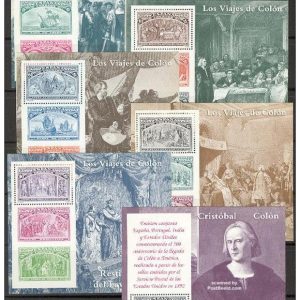 1992 Spagna Colombo Foglietto Congiunta