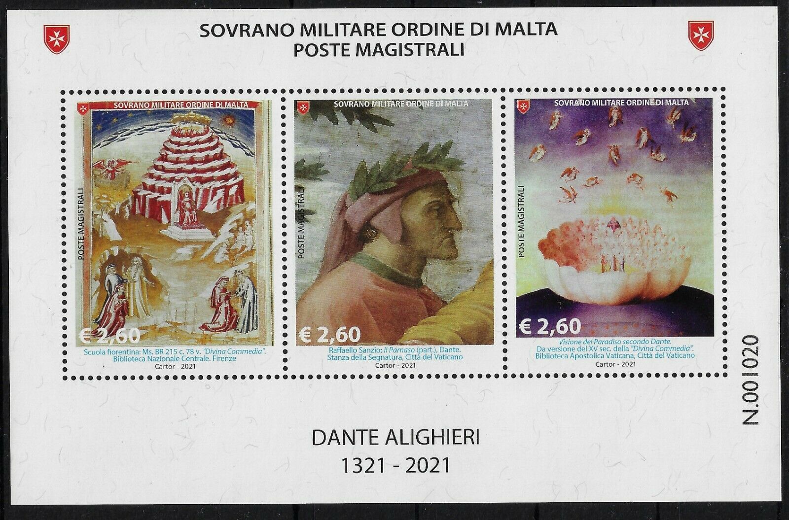 2021 SMOM 700° Dante Foglietto Congiunta