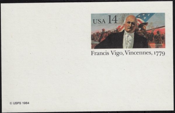 1986 Usa F. Vigo Cartolina postale Congiunta