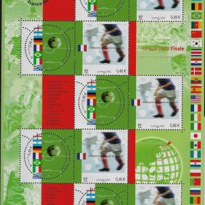 2002 Francia Camp. del Mondo Foglietto Congiunta