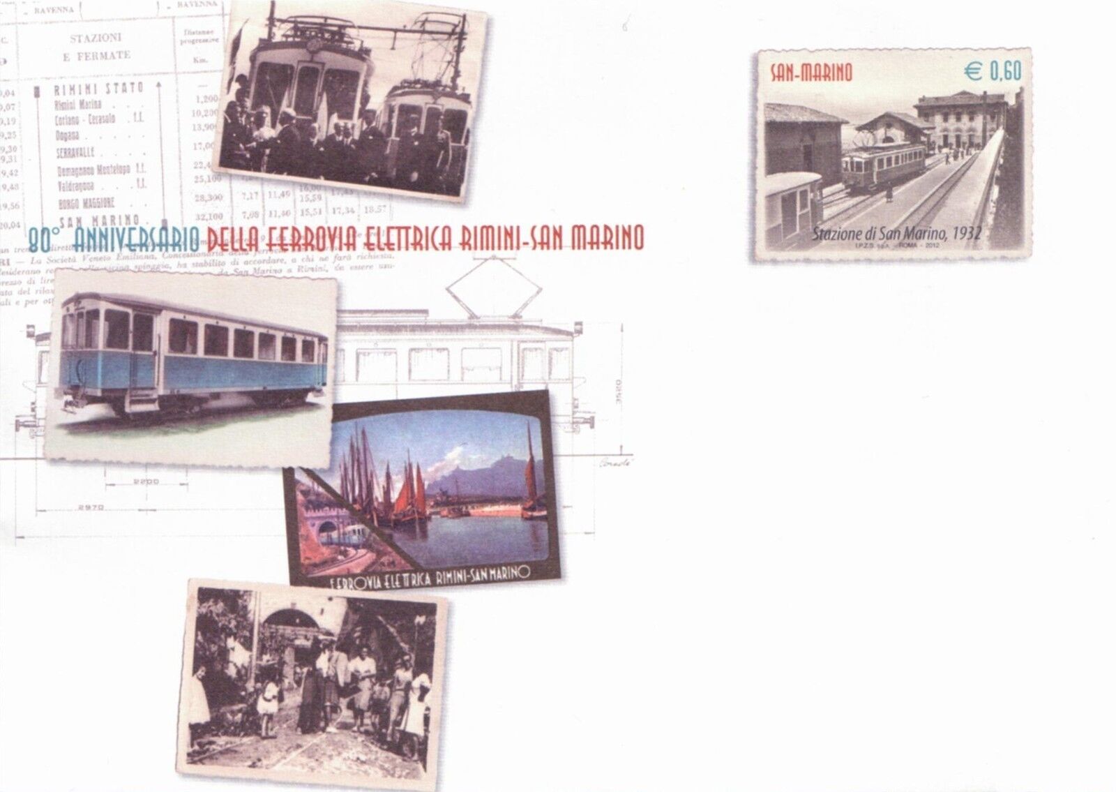 2012 San Marino Ferrovia Elettrica Rimini Congiunta