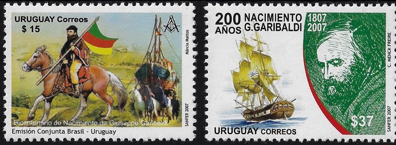 2007 Uruguay Garibaldi singoli Congiunta