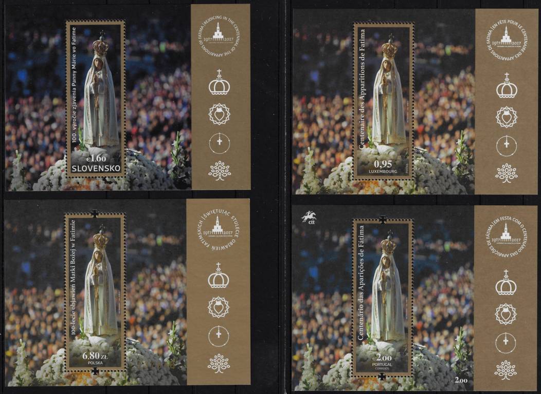 2017 4 paesi Fatima Foglietto congiunta