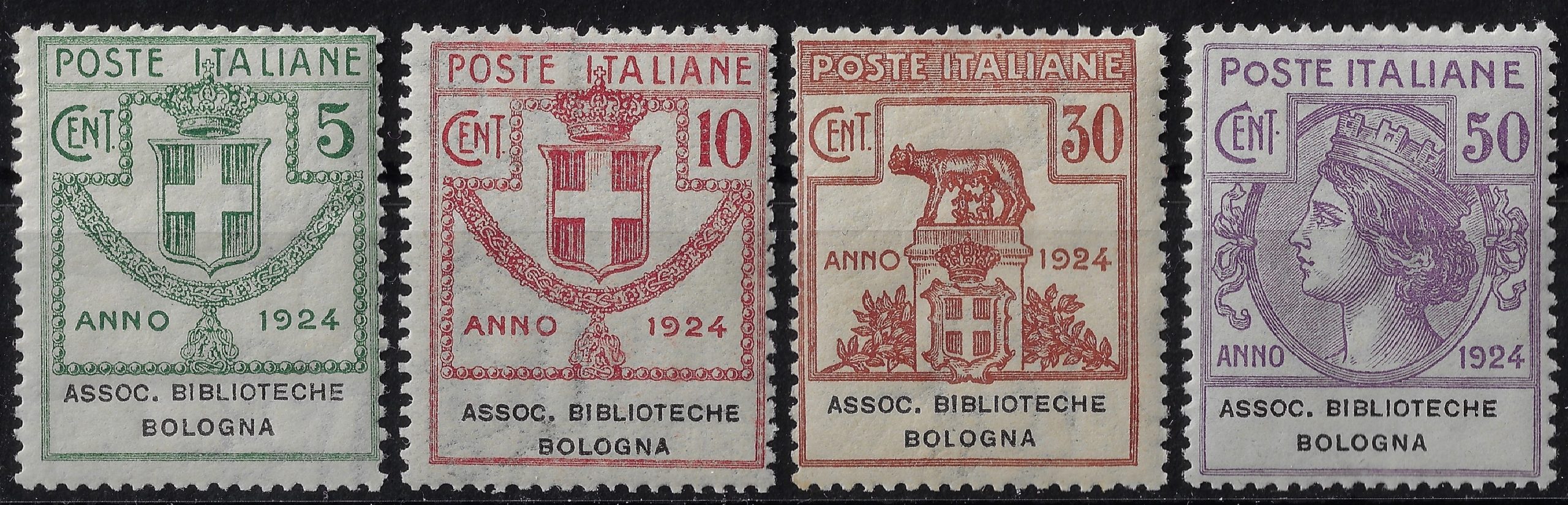 1925 Enti Parastatali Biblioteche Bologna serie completa