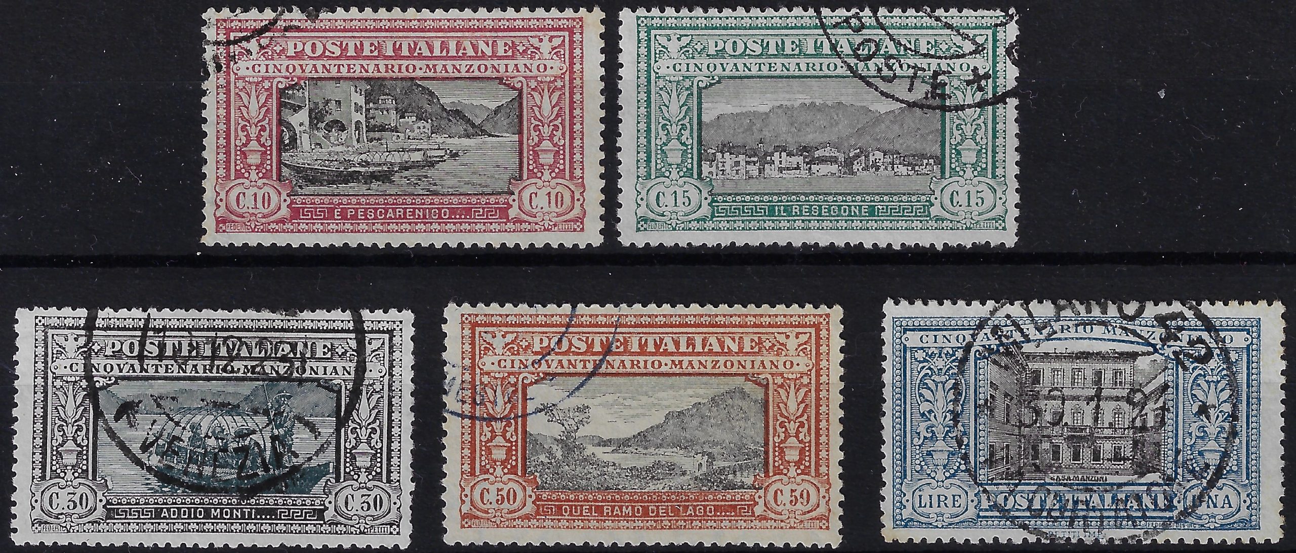 1923 Manzoni serietta serie senza 5 L.