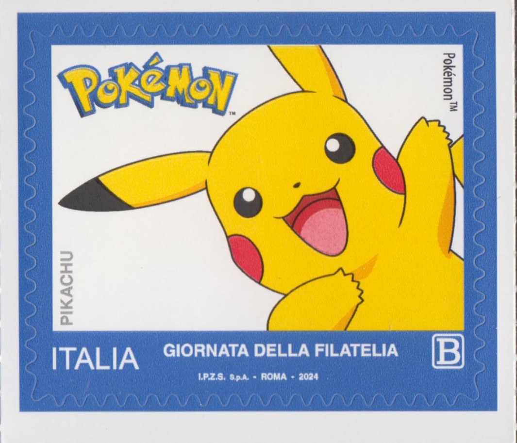 2024 Giornata della filatelia Pokemon Pikachu