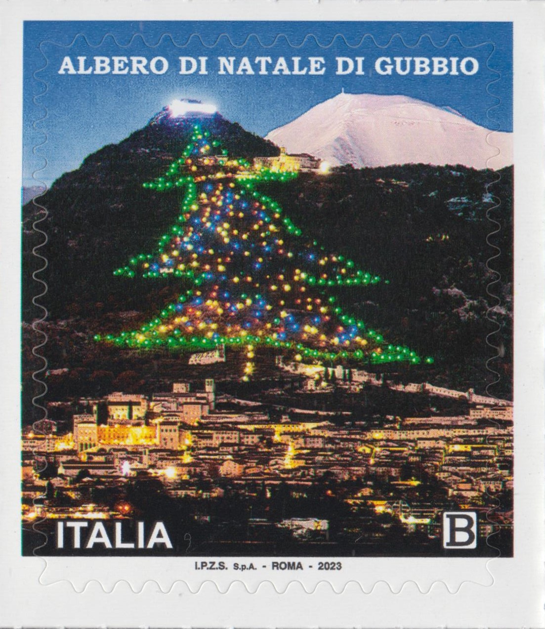 2023 Natale Laico albero di Gubbio