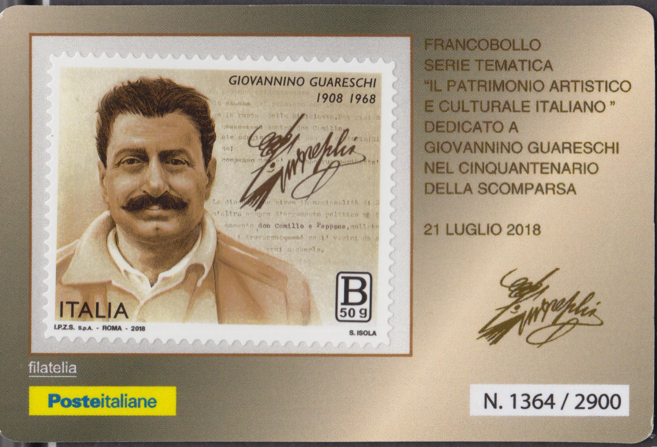 2018 Giovanni Guareschi 50 anniversario della morte