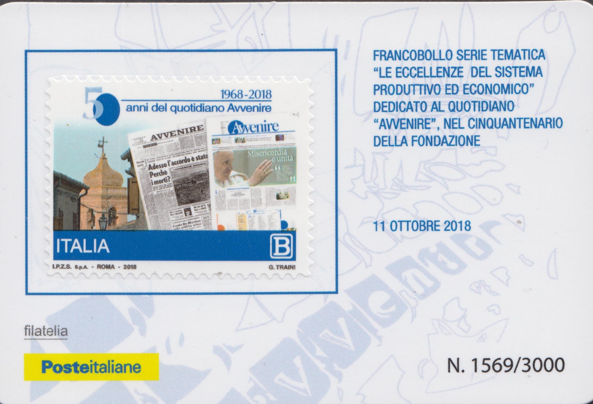 2018 Quotidiano Avvenire 50 anniversario
