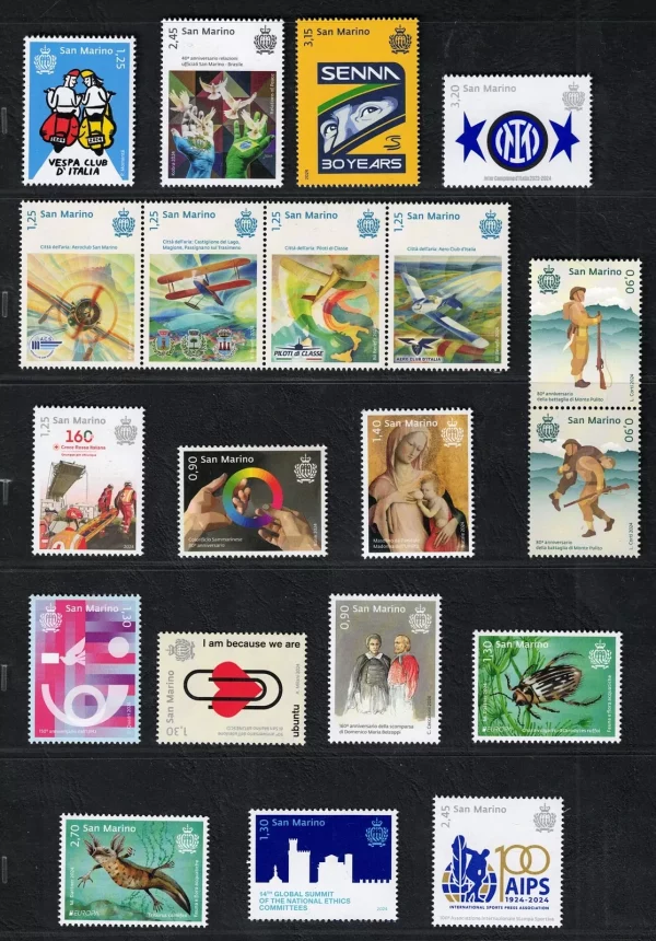 2024 Annata completa senza foglietti