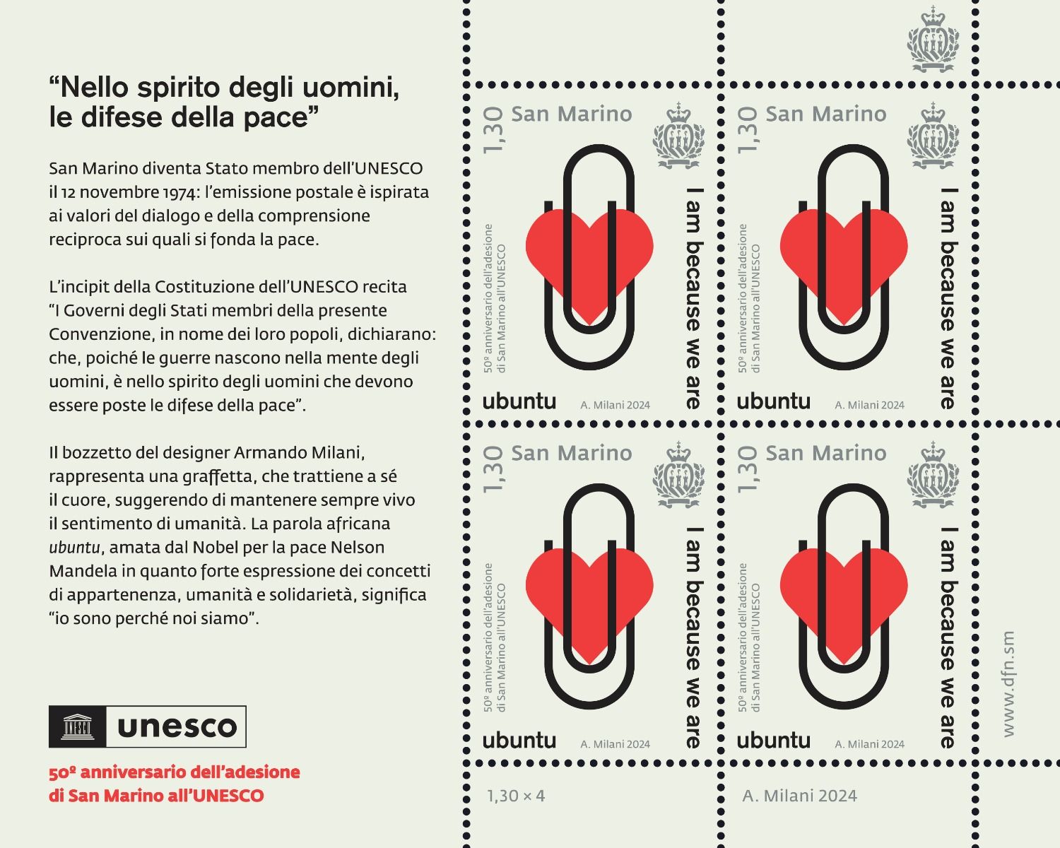 2024 50 Adesione di San Marino all'UNESCO