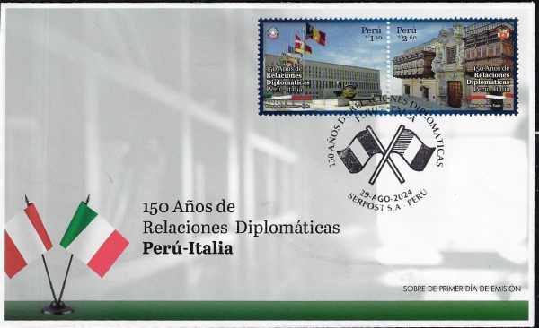 2025 Perù relazioni diplomatiche con l'Italia Congiunta FDC