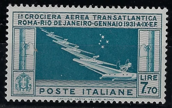 1933 Crociera transatlantica Balbo 7,70 ©