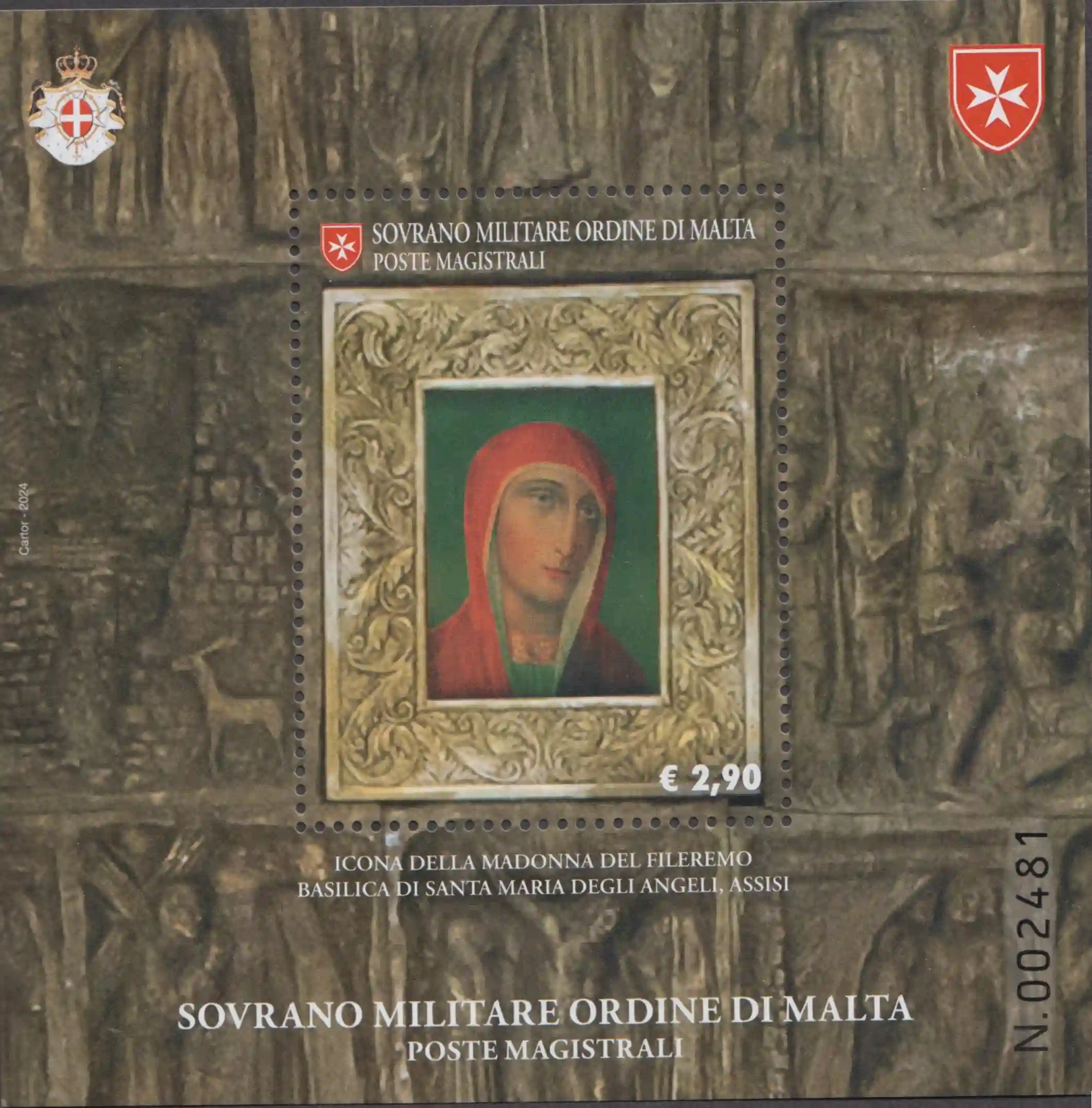 2024 Foglietti Mosaico di nostra signora di Filoremo