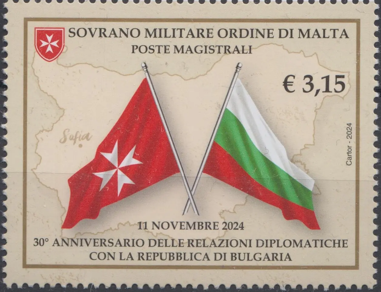2024 30° anniversario Relazioni diplomatiche con Bulgaria