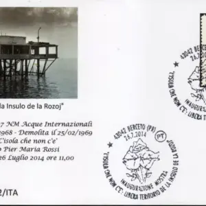 2014 Busta a ricordo dell' Isola delle rose