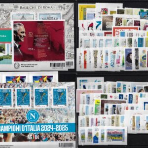 2025 Annata completa con foglietti e minifogli